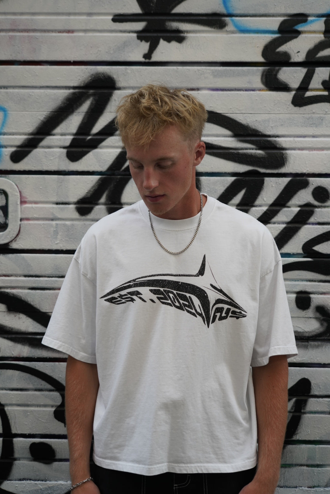 Star Boxy Tee (White)