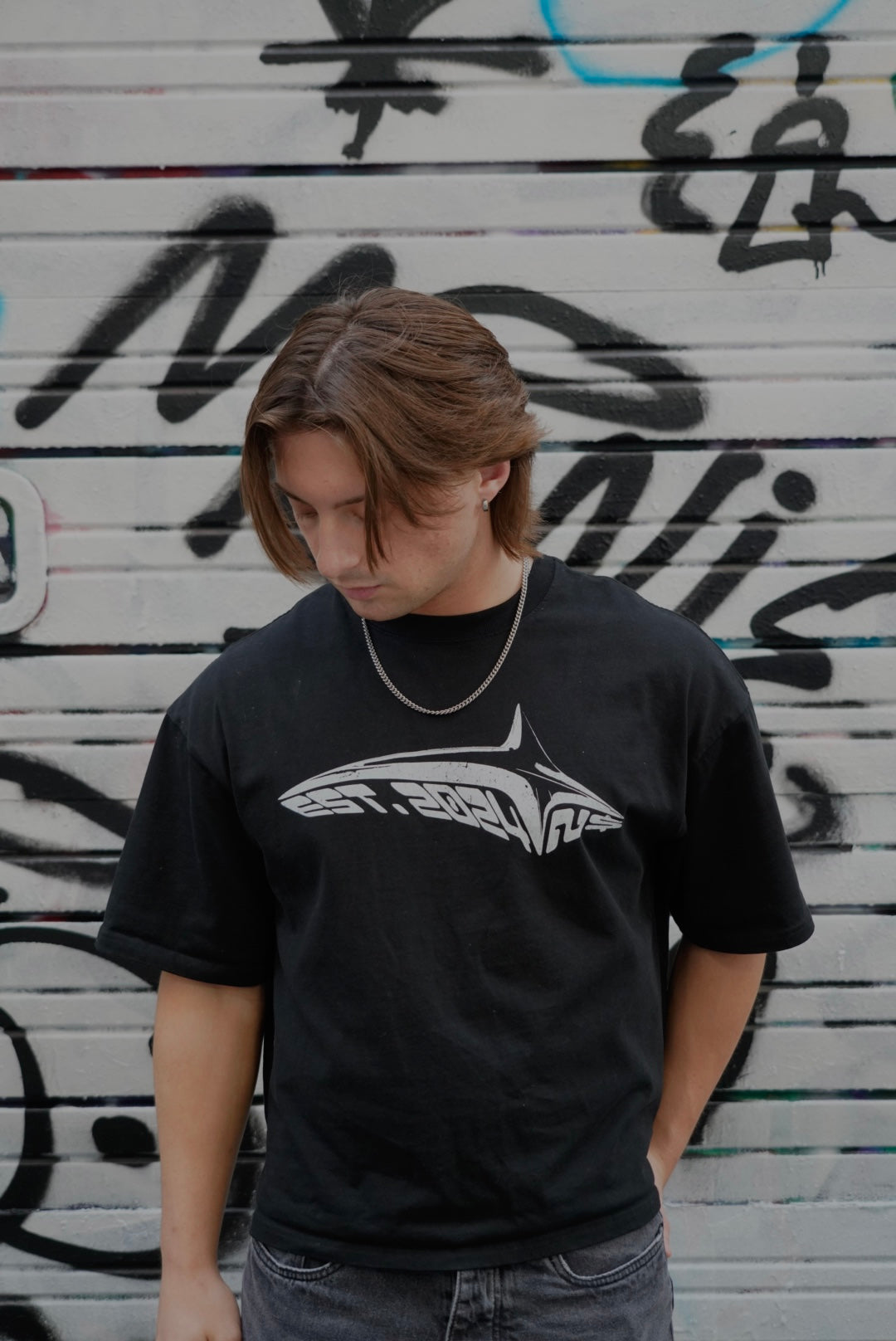 Star Boxy Tee (Black)
