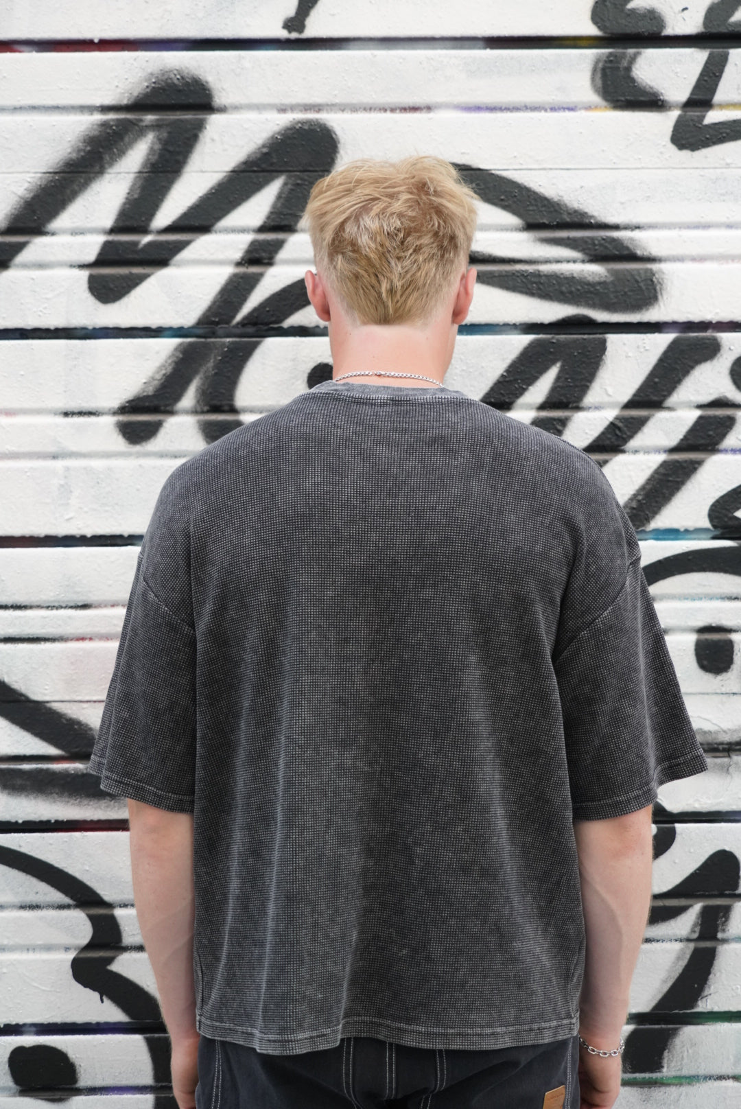 High Roller Boxy Waffle Textured Tee